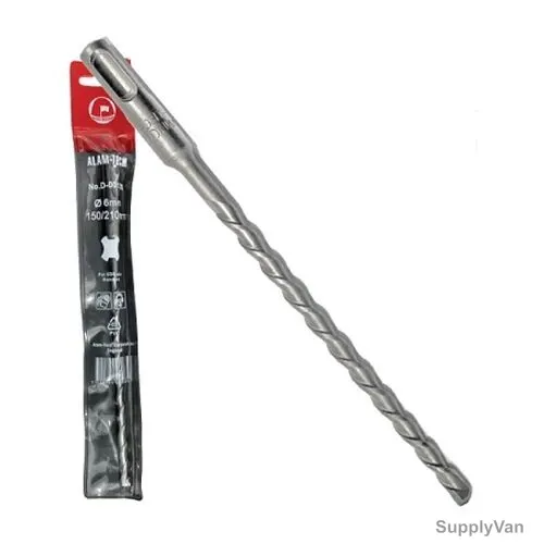 Alam-Tech Drill Bit, ASPD25X450, SDS-Plus, 450 x 25MM, Silver