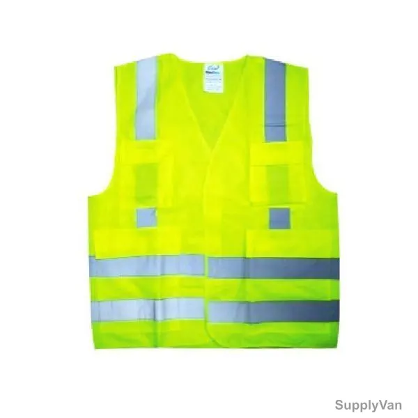 Vaultex Reflective Vest, VFP, One Size Fits All, Yellow