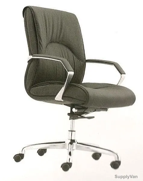 Avon Furniture Executive Office Chair, AVM-103BS, Medium Back, Fixed Arm