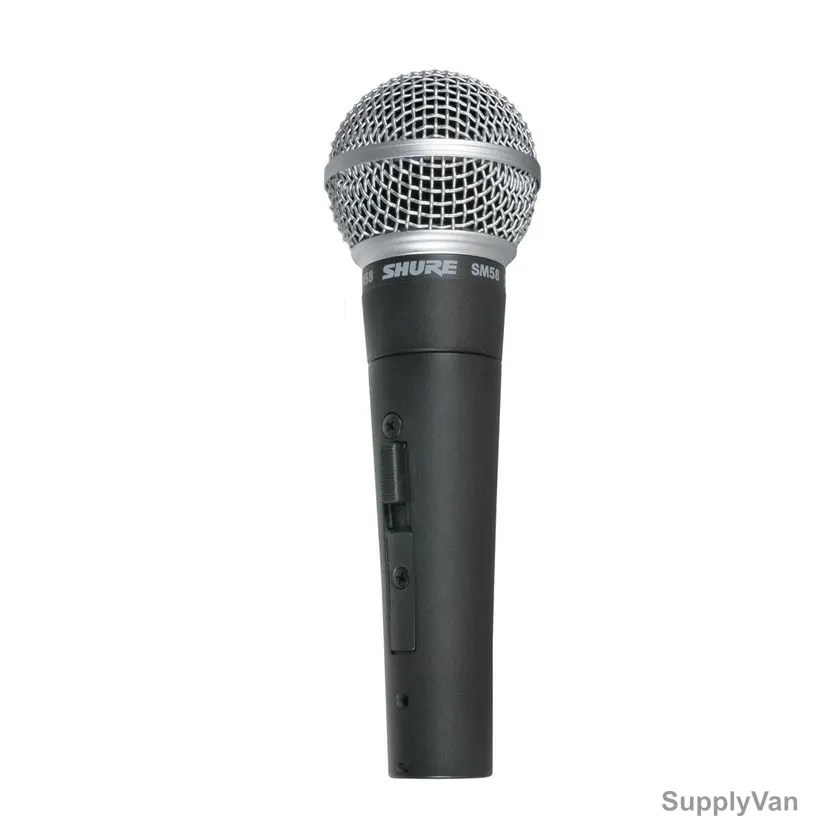 Shure Dynamic Cardioid Vocal Microphone With On/Off Switch, SM58SE, 50Hz to 15KHz, Black/Grey — image 1