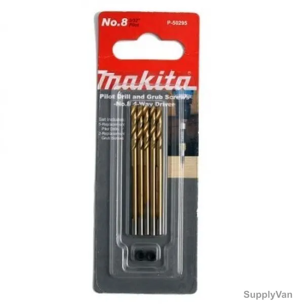 Makita Pilot Drill and Grub Screw, P-50295, 7PCS