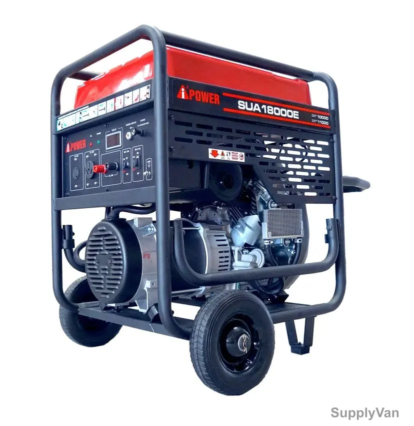 AiPower Twin Cylinder Generator, SUA18000E, Gasoline, 11000W, 679CC, 45 Ltrs Fuel Tank Capacity — image 1