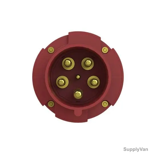 Abb Industrial Plug, 463-P6, 346-415V, IP44, 63A, 3P+N+E, Red — image 1