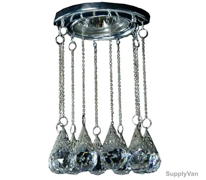 Syv Indoor SpotLight, Kristall, 50W, Chrome