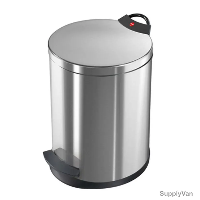 Hailo Pedal Waste Bin, HLO-0513-034, Pedal Waste Bin T2 M, 11 Litres, Silver