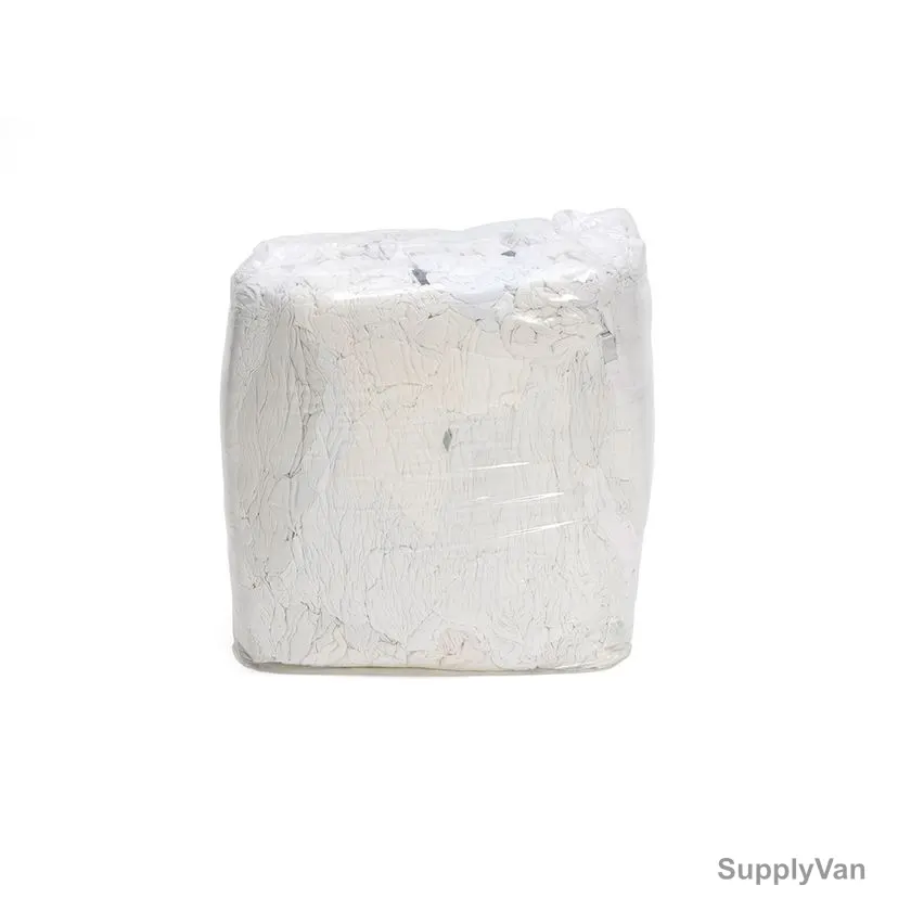 Cotton Rags, 10 Kg, Pure White