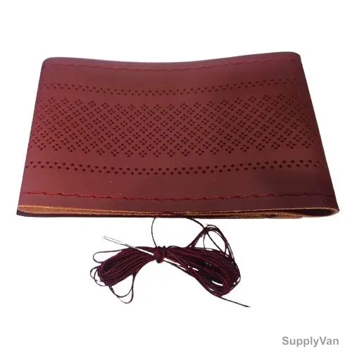 California Formula-T Car Steering Wheel Cover, Microfiber Leather, 10.5CM Width x 37-39CM Dia, Maroon
