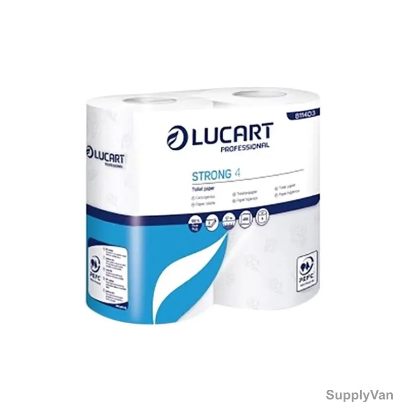 Lucart Toilet Paper Roll, TS15, 2 Ply, 57 Mtrs Length, 4 Pcs/Pack