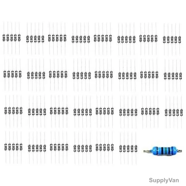 Metal Film Resistor Kit, 0.25W, 150 Pcs/Pack