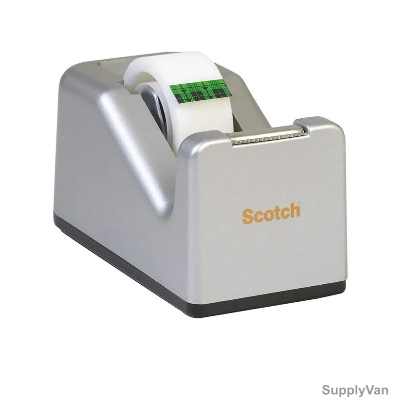 3M Tape Dispenser, C-28S, Scotch, 1 Inch Core, Silver