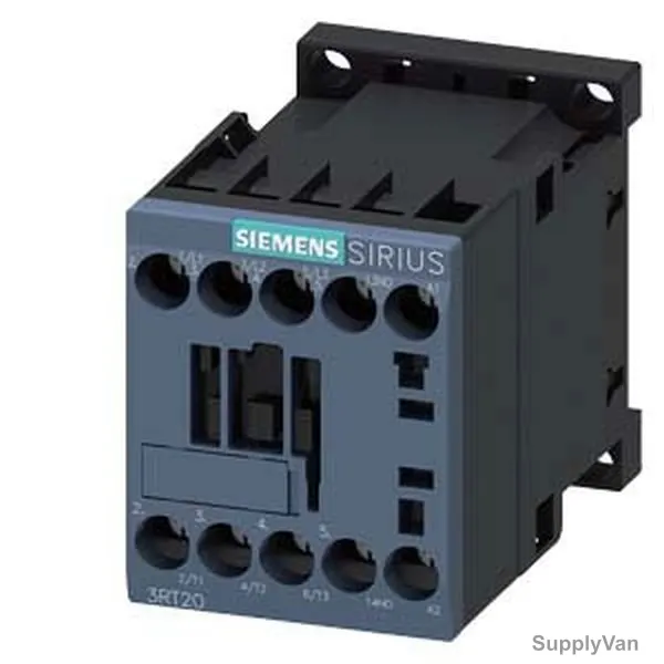 Siemens Power Contactor, 3RT2017-1AB01, 3 Pole, 5.5kW, 400VAC, 1NO, 12A