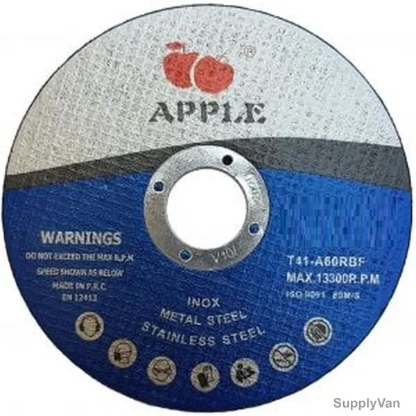 Apple Abrasives Cutting Disc, 0907, 101.6MM, Blue, PK25