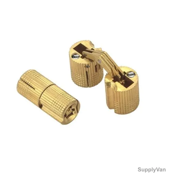 Yingda SOS Cabinet Door Hidden Hinge, YD-136, Zinc Alloy, 8MM, Gold and Brass — image 1