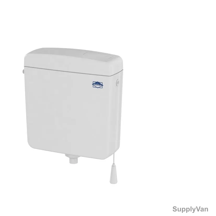 Mega Dual Function Flushing System With Side Inlet, 3022, Polystyrene, 9 Ltrs, White — image 1