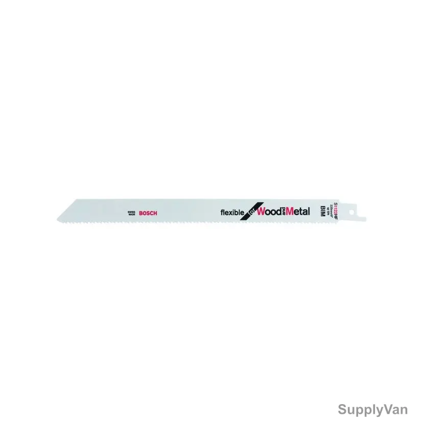 Bosch S1122HF Wood and Metal Reciprocating Saw Blade, 2608656021, Flexible, 10 TPI, 225MM Length, 5 Pcs/Pack — image 1