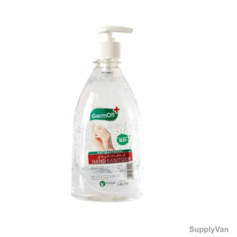 GermOff 75% Alcohol Hand Sanitizer Gel, 500ml, 12 Pcs/Carton