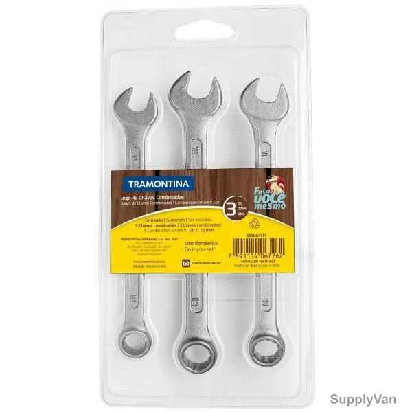 Tramontina Combination Wrench Set, 43408117, 3 Pcs/Set