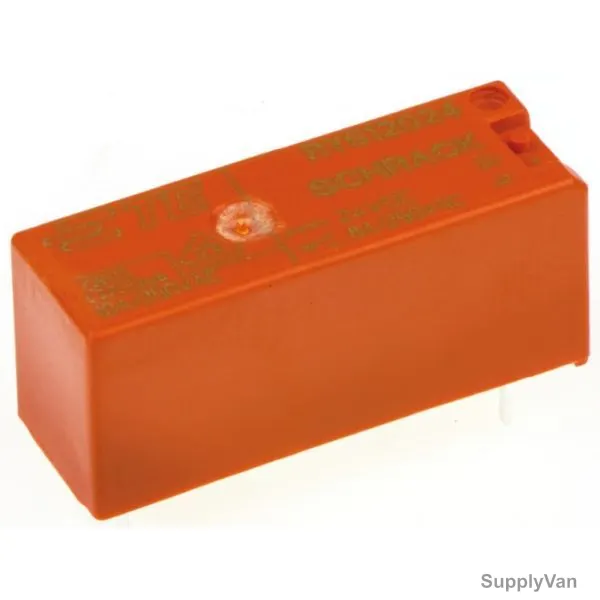 TE Connectivity Schrack PCB Mount Power Relay, RY612024, SPDT, 250VAC, 24VDC Coil, 8A — image 1