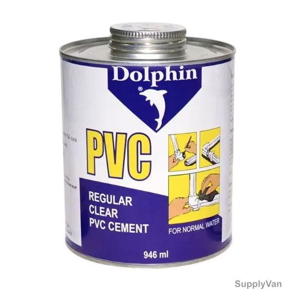 Dolphin UPVC Adhesive, 946ML, PK12