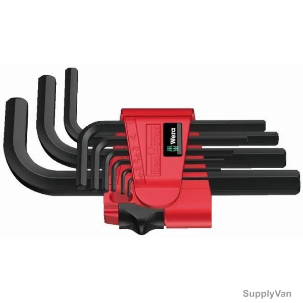 Wera Hex-Plus 7 L-Key Set, 5021737001, BlackLaser, 9 Pcs/Set