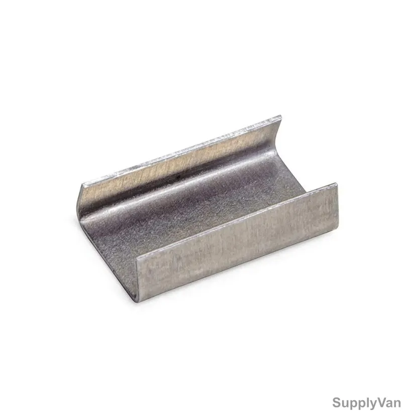 Open Steel Strap Seal, 0.6MM Thk, 13MM Width x 27MM Length, 2000 Pcs/Pack