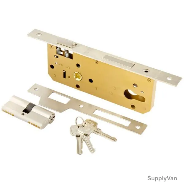 Tover Lock Body With Cylindrical Lock, Steel