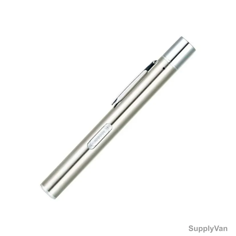 Cl Medical Pen Light Flashlight, PL04, Stainless Steel, Silver