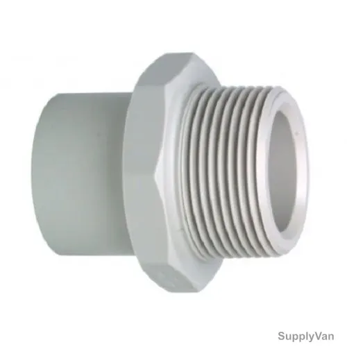 Philmac Male Adaptor, Polypropylene, 1-1/2 Inch