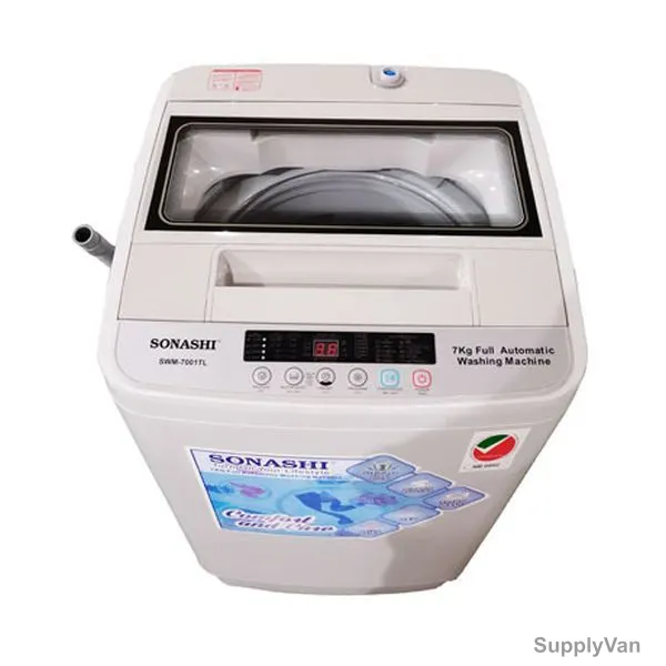 Sonashi Fully Automatic Top Loading Washing Machine, SWM-7001TL, 340W, 7 KG, White — image 1