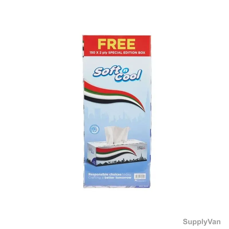 Soft n Cool Facial Tissue, 200 Sheets x 2 Ply 5 Boxes With Free 150 Sheets x 2 Ply 1 Box — image 1