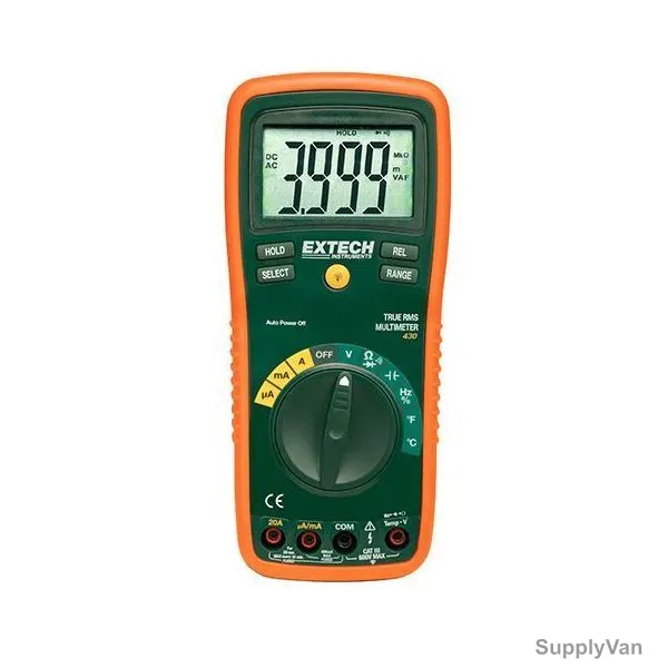 Extech True RMS Professional Multimeter, EX430, -20 to 750 Deg.C