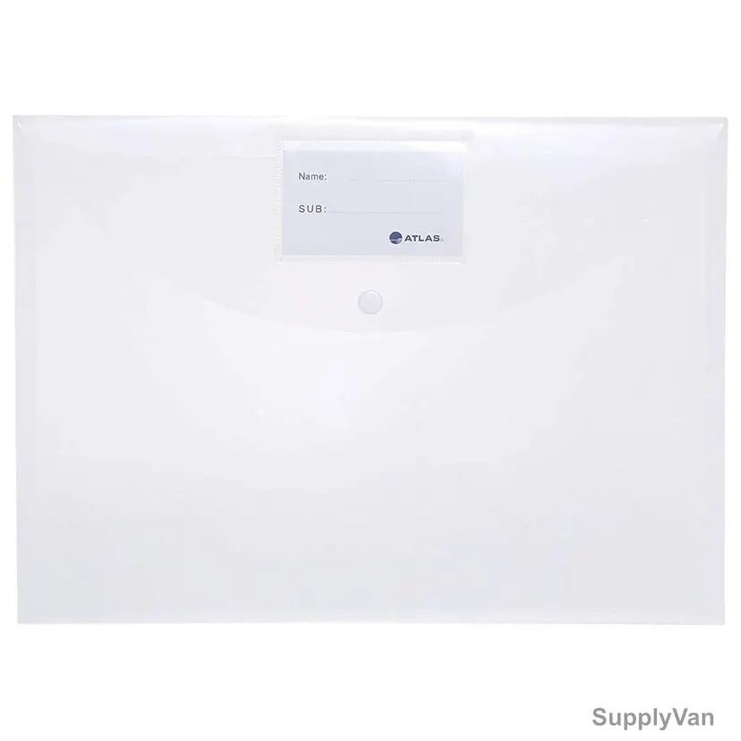 Atlas Paper File Document Holder, A4, White