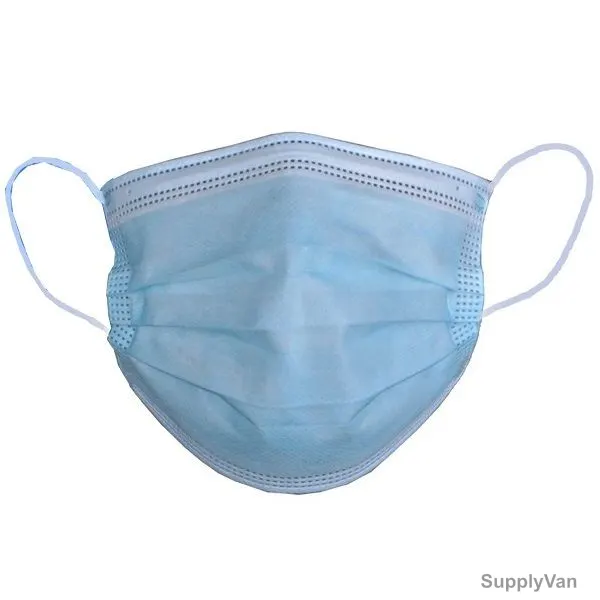 Disposable Mask, AMI, 3 Layer, Blue, 50 Pcs/Pack — image 1