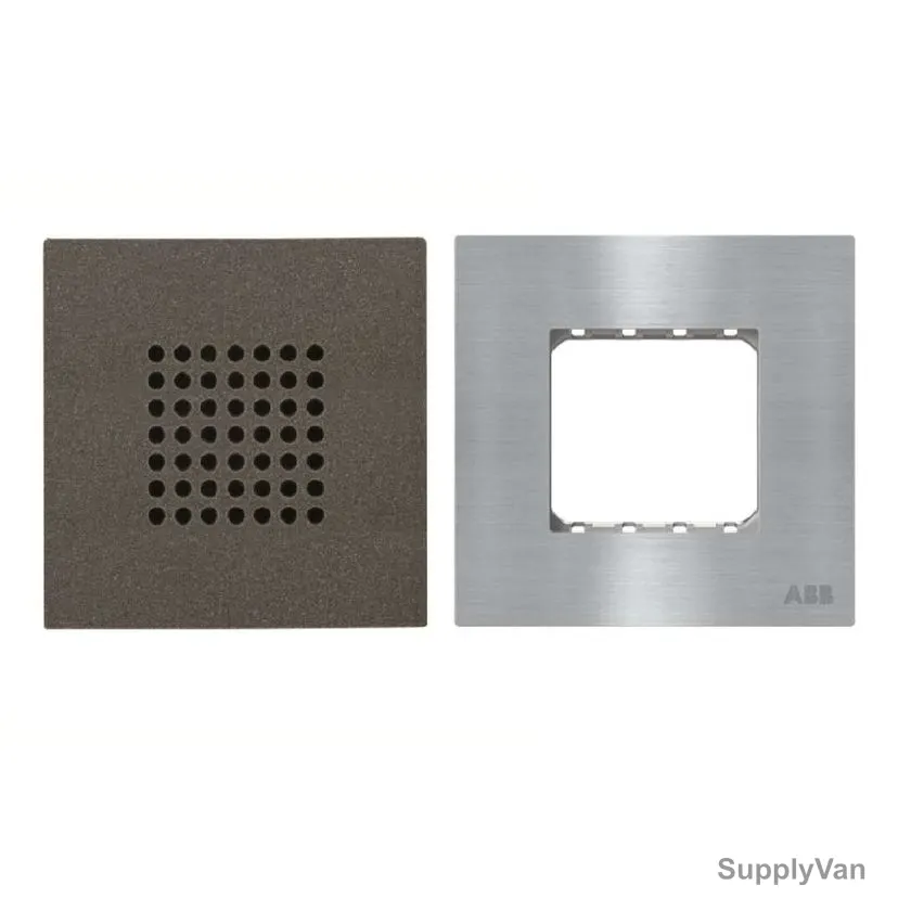 ABB Electronic Bell With Half/Double Rocker Frame, AMD24144-AN-plus-AMD5144-ST, Millenium, 2 Module, 1 Gang, 0.2A, 2 Pcs/Set — image 1