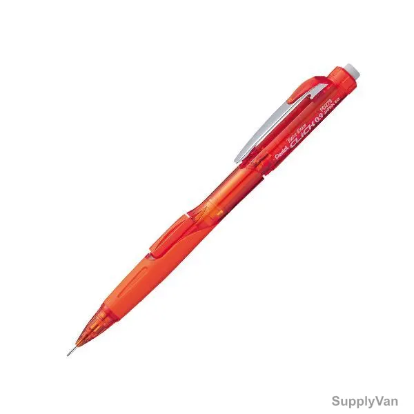 Pentel Twist Eraser Click Mechanical Pencil, PE-PD279T-F, 0.9MM, Orange, 12 Pcs/Pack