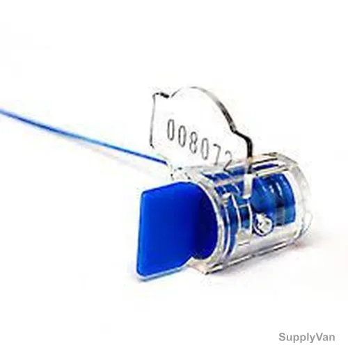 Electric Meter Security Seal, ABS/Polycarbonate, 19MM Width x 24MM Height, Blue, 100 Pcs/Pack — image 1