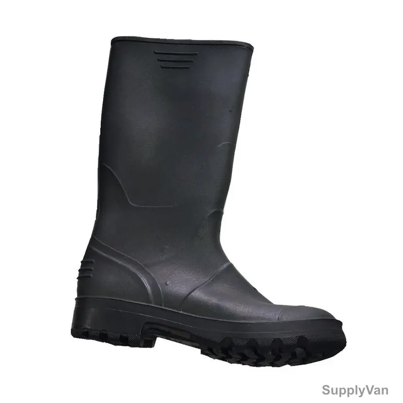 Ginocchio Rubber Boot, PVC, Size40, Black