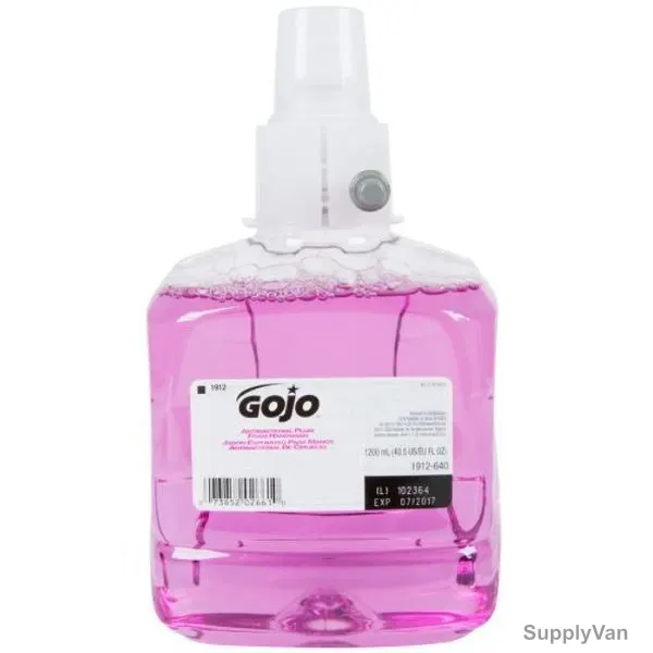 Gojo Antibacterial Plum Foam Handwash Refill, 1912-02, 1200ML 