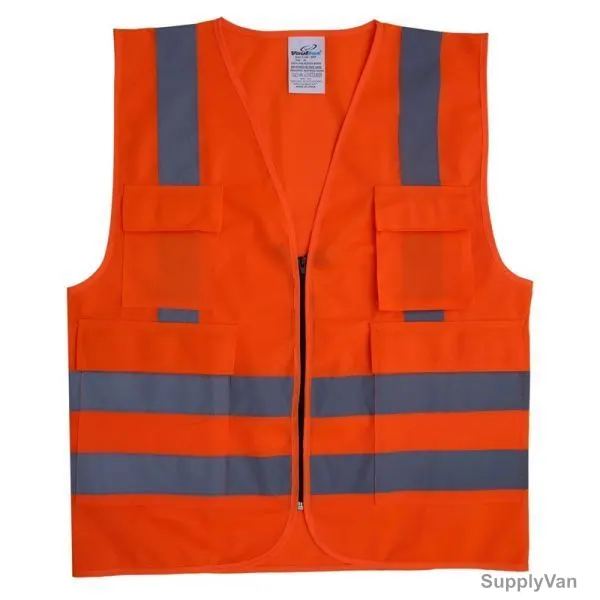 Vaultex Reflective Vest, SHT, 120GSM, S, Orange