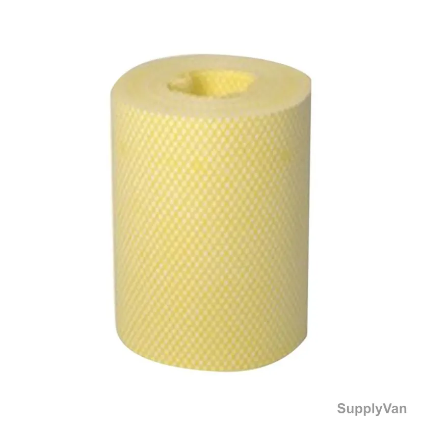 Heavy Duty Disposable Cleaning Wipes Roll, JC03Y, 50 Sheets, 30CM Width x 33CM Length, Yellow