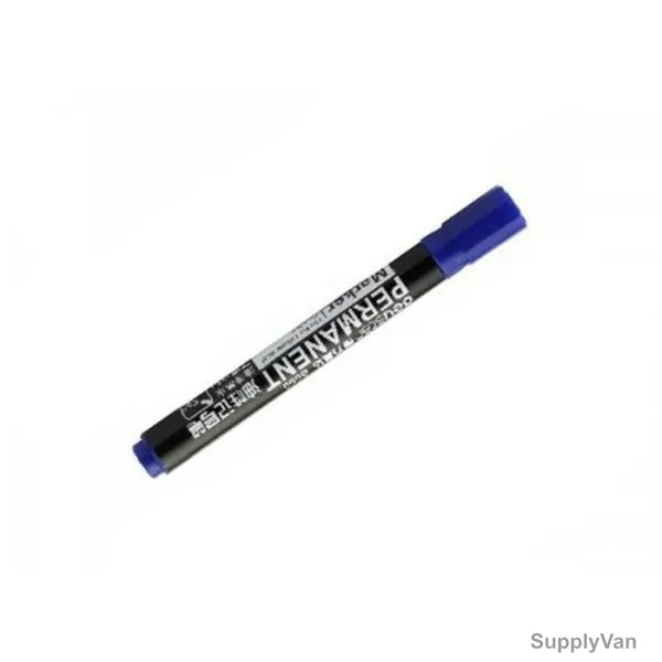 Deli Permanent Marker, ES550A, Blue, 12 Pcs/Pack