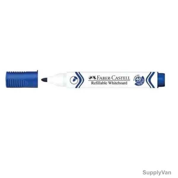 Faber-Castell Refillable Whiteboard Marker, W20, 2.25MM, Blue, 10 Pcs/Pack