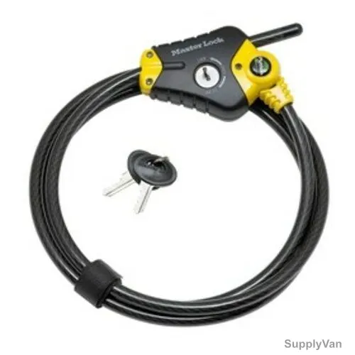 Master Lock Adjustable Locking Cable, ML8433EURD, Braided Steel