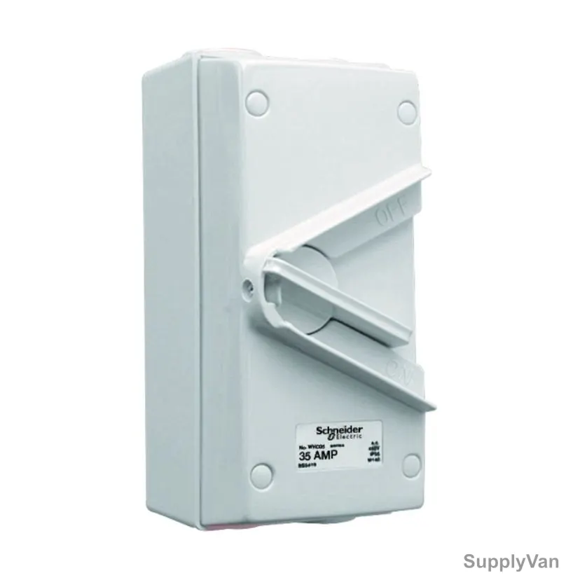 Schneider Electric Surface Mount Isolating Switch, Kavacha, 2P, IP66, 35A, 440VAC