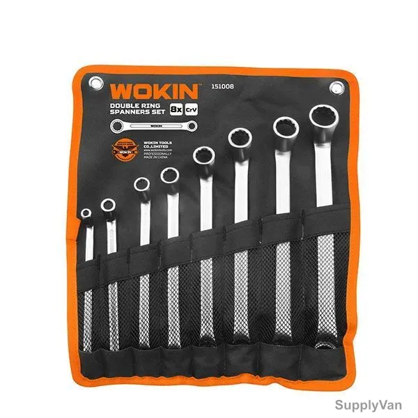 Wokin Double Ring Spanner Set, SHGT-W-151008, 8 Pcs/Set