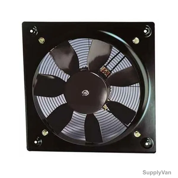 S&P Plate Mounted Axial Flow Fan, HCBT/4-500/H-A, 0.765kW, 500MM Dia, 1368 RPM, Black