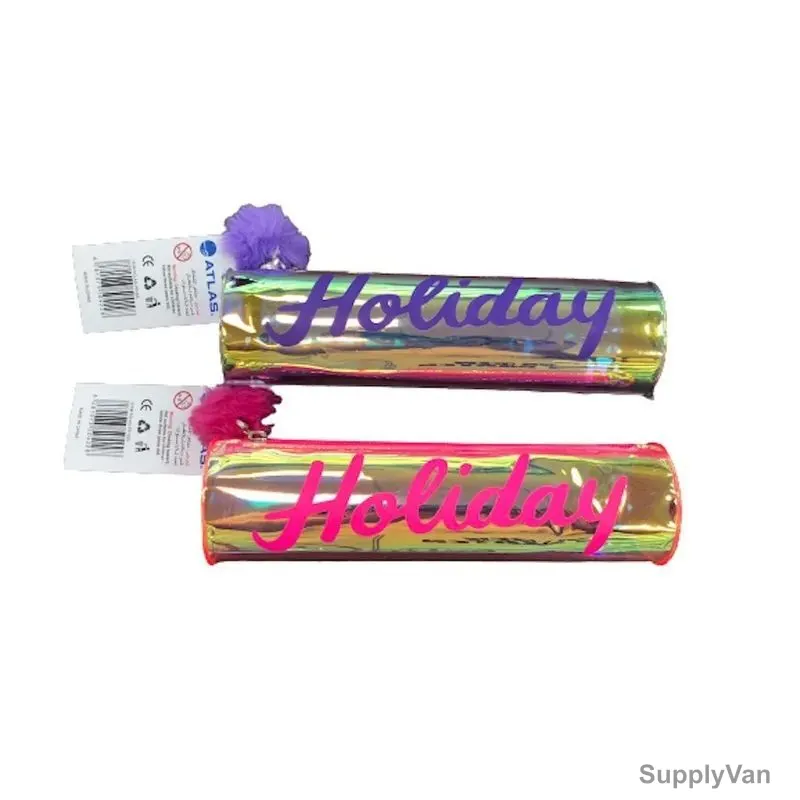 Atlas Holiday Pencil Case, AS-PP-003, Purple/Pink, 2 Pcs/Set
