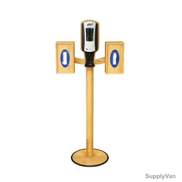 Sanitizer Station With Glove Holder, S