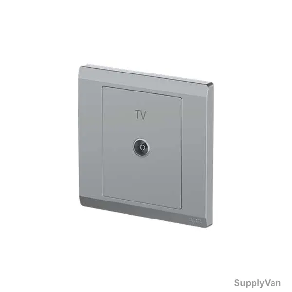 Abb TV Socket Outlet, BL301-G, lnora, 1 Gang, Classic Grey — image 1