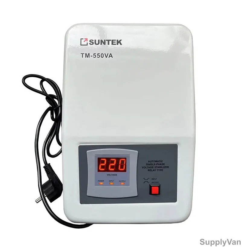 Suntek Automatic Relay Voltage Stabilizer, TM-550VA, 2A, 120-285V, 550VA